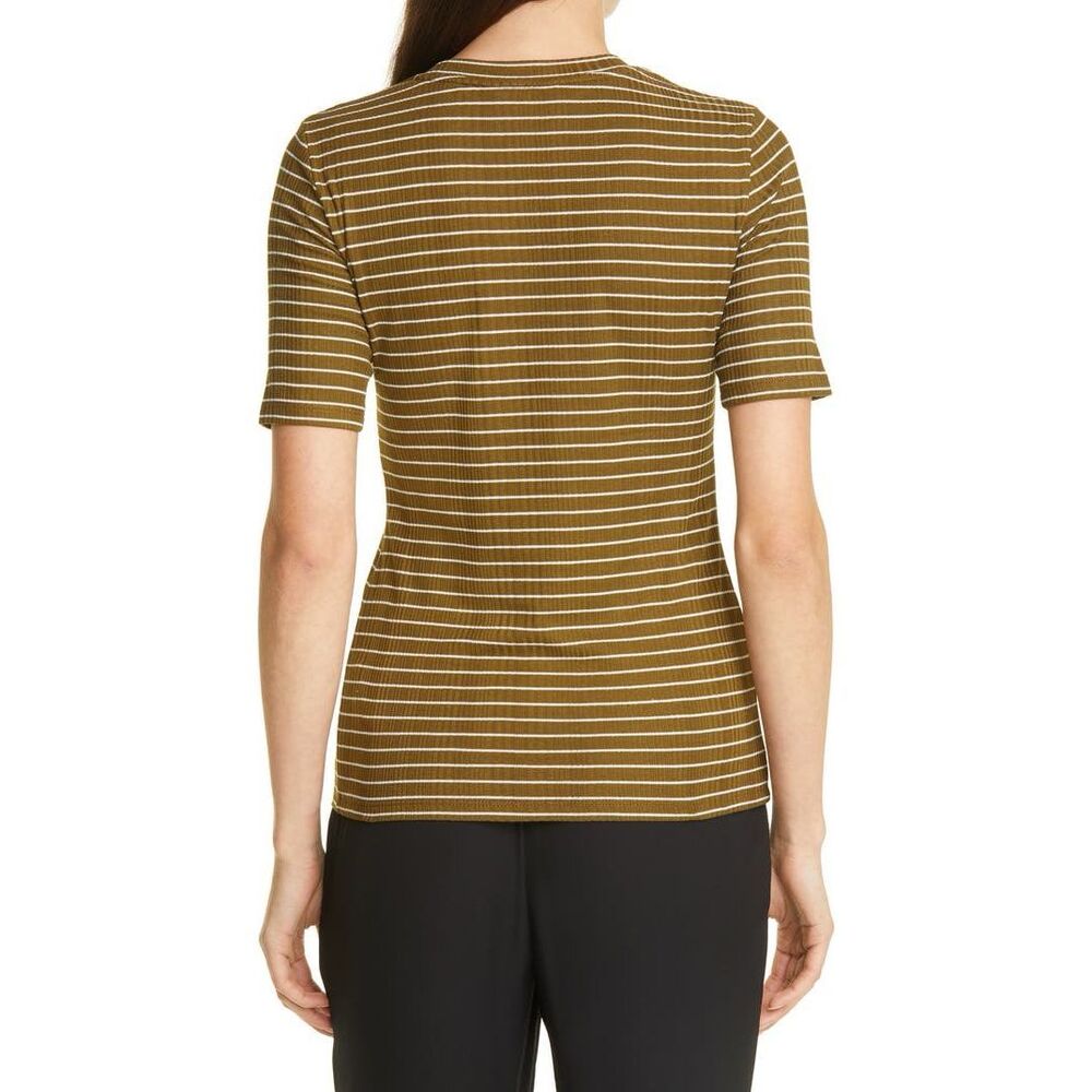 Vince Stripe Variegated Rib Top - Picture 2 of 7